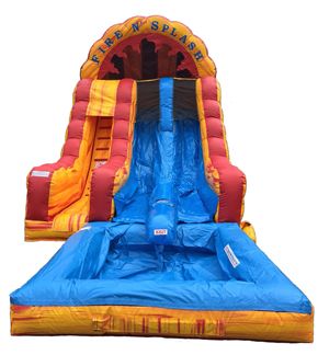 Fire N' Splash Wet or Dry Slide with Pool