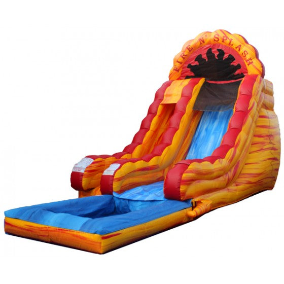 Fire N' Splash Wet or Dry Slide with Pool